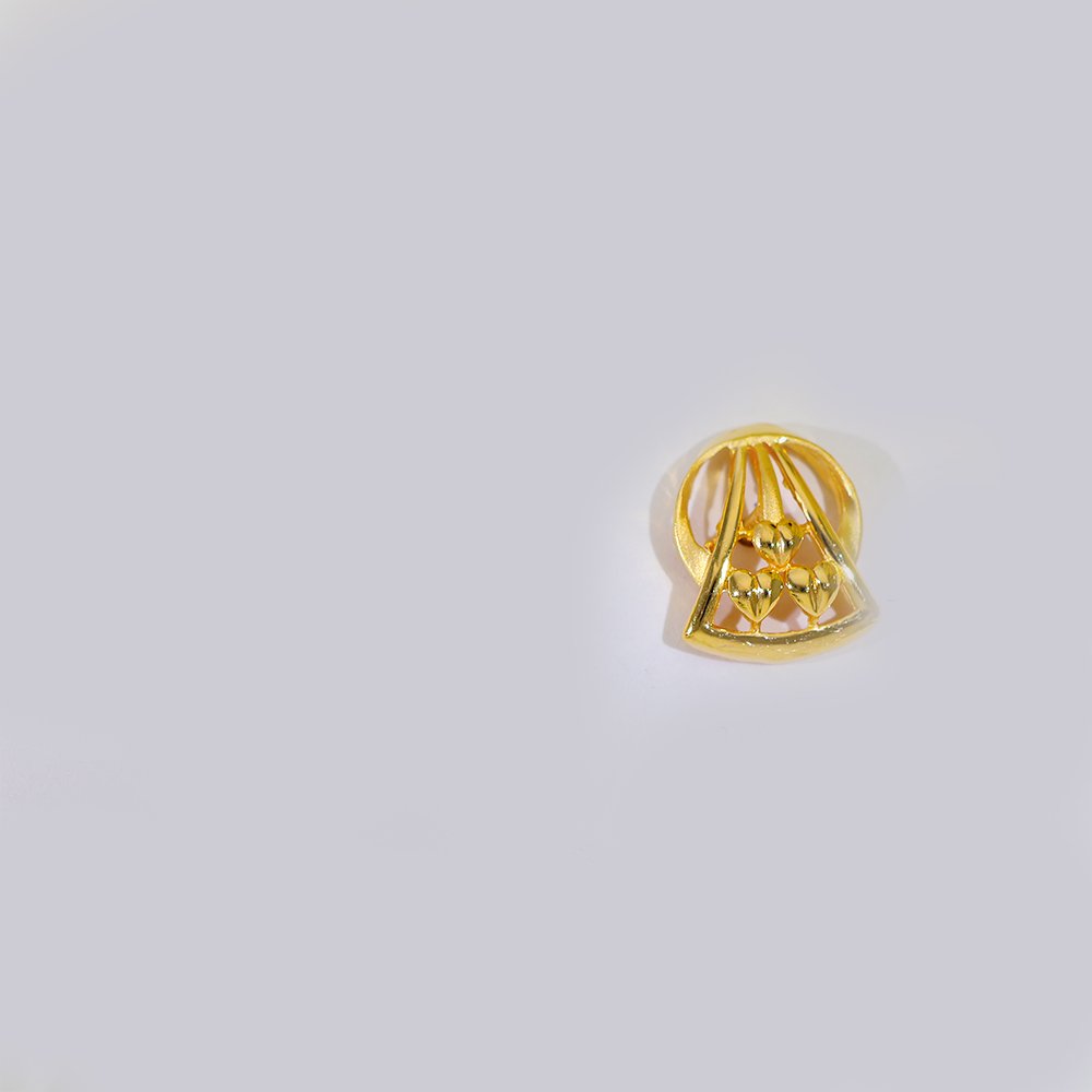 Triple Heart Gold Earring - Image 2