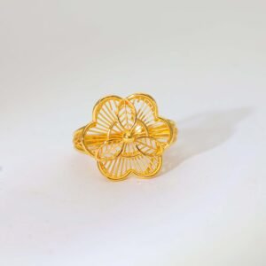 Bloom Petal Gold Ladies Rings