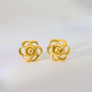 Golden Rose Gold Earrings