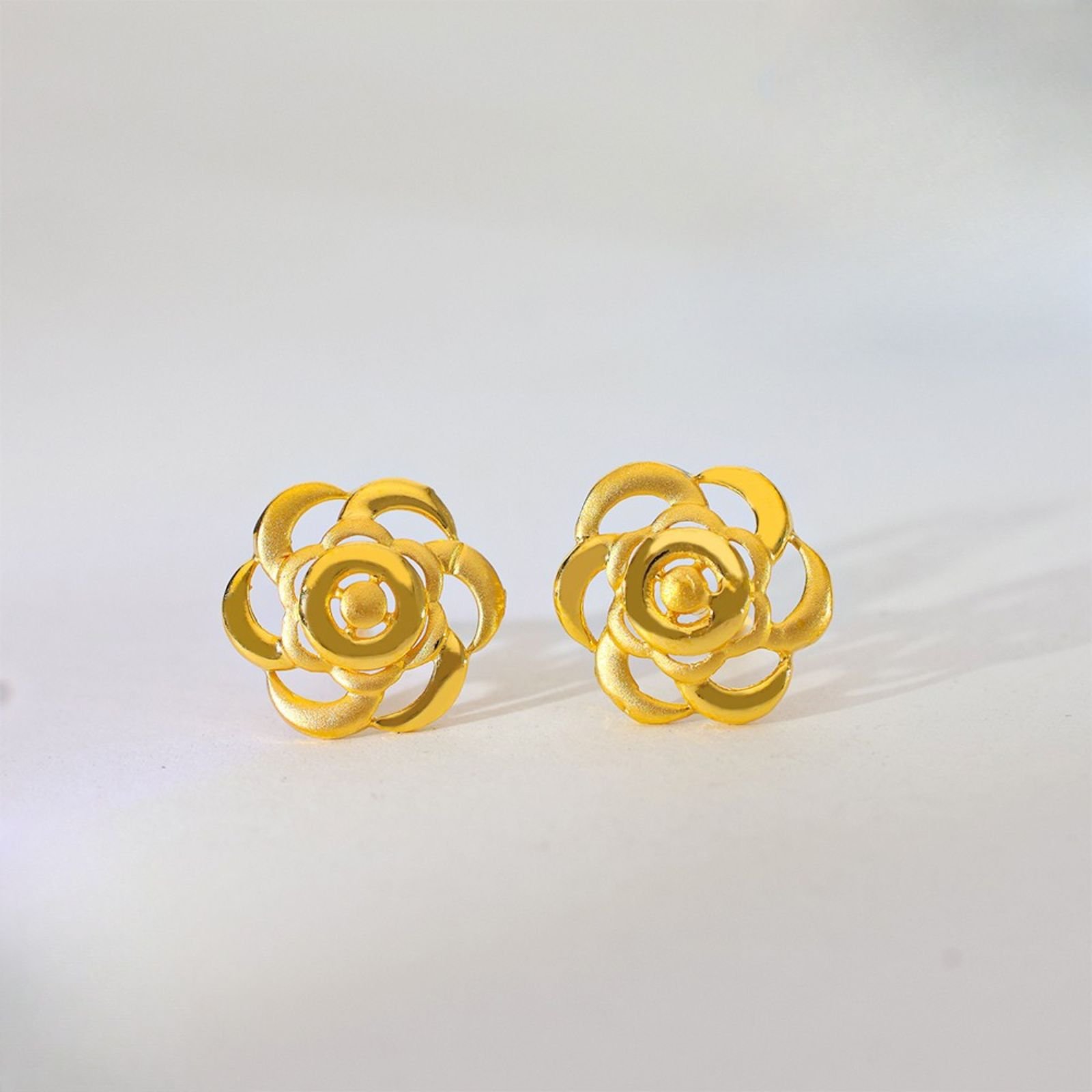 Golden Rose Gold Earrings
