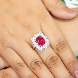 Ruby Bloom Diamond Ring