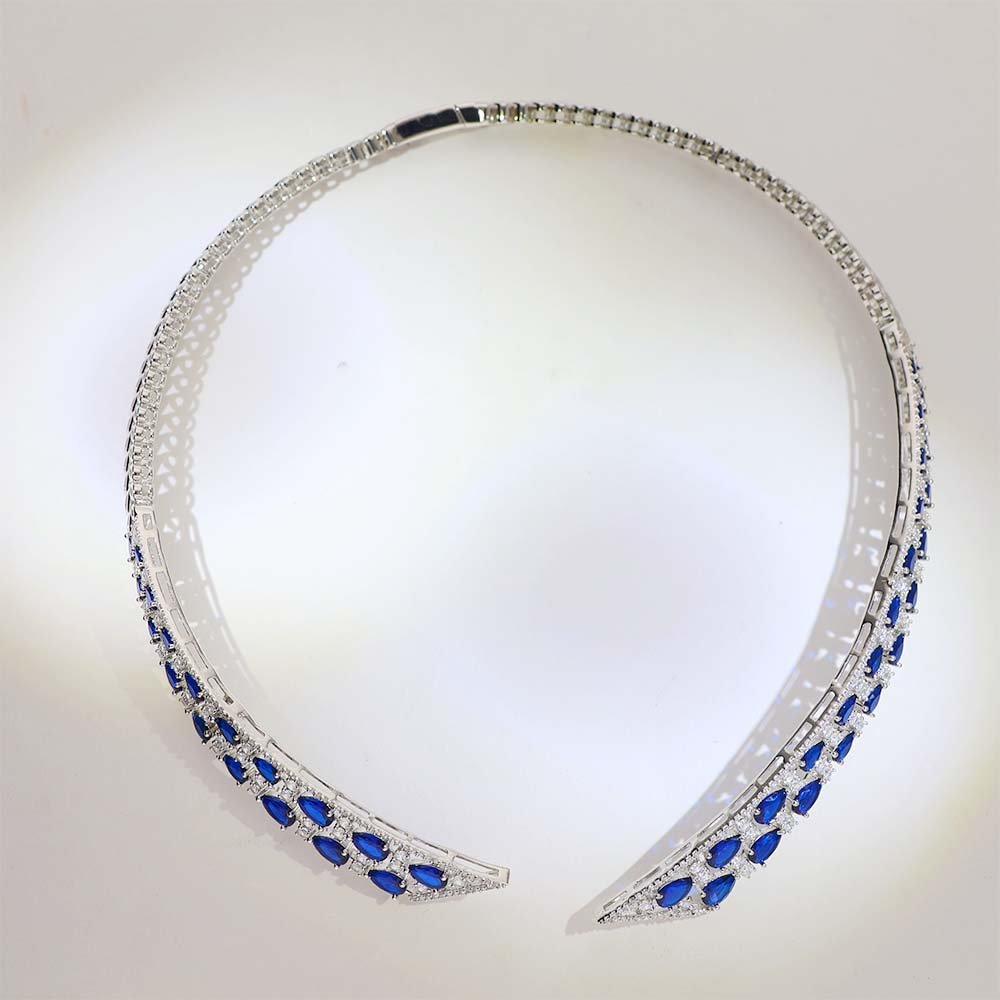 Blue Teardrop Pendant Set - Image 4