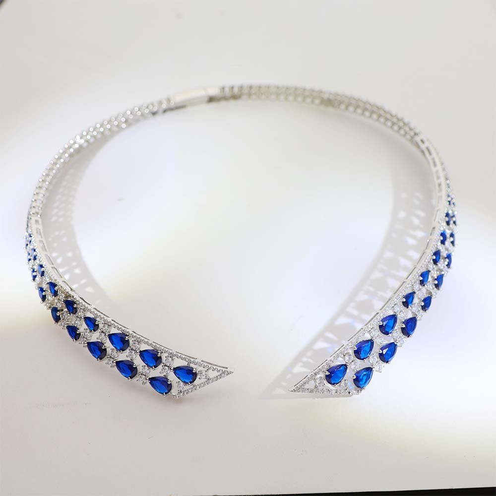 Blue Teardrop Pendant Set - Image 3