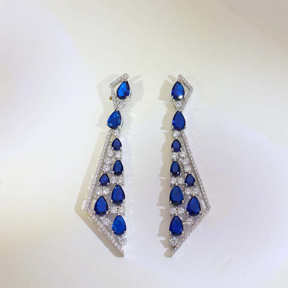 Blue Teardrop Pendant Set - Image 6