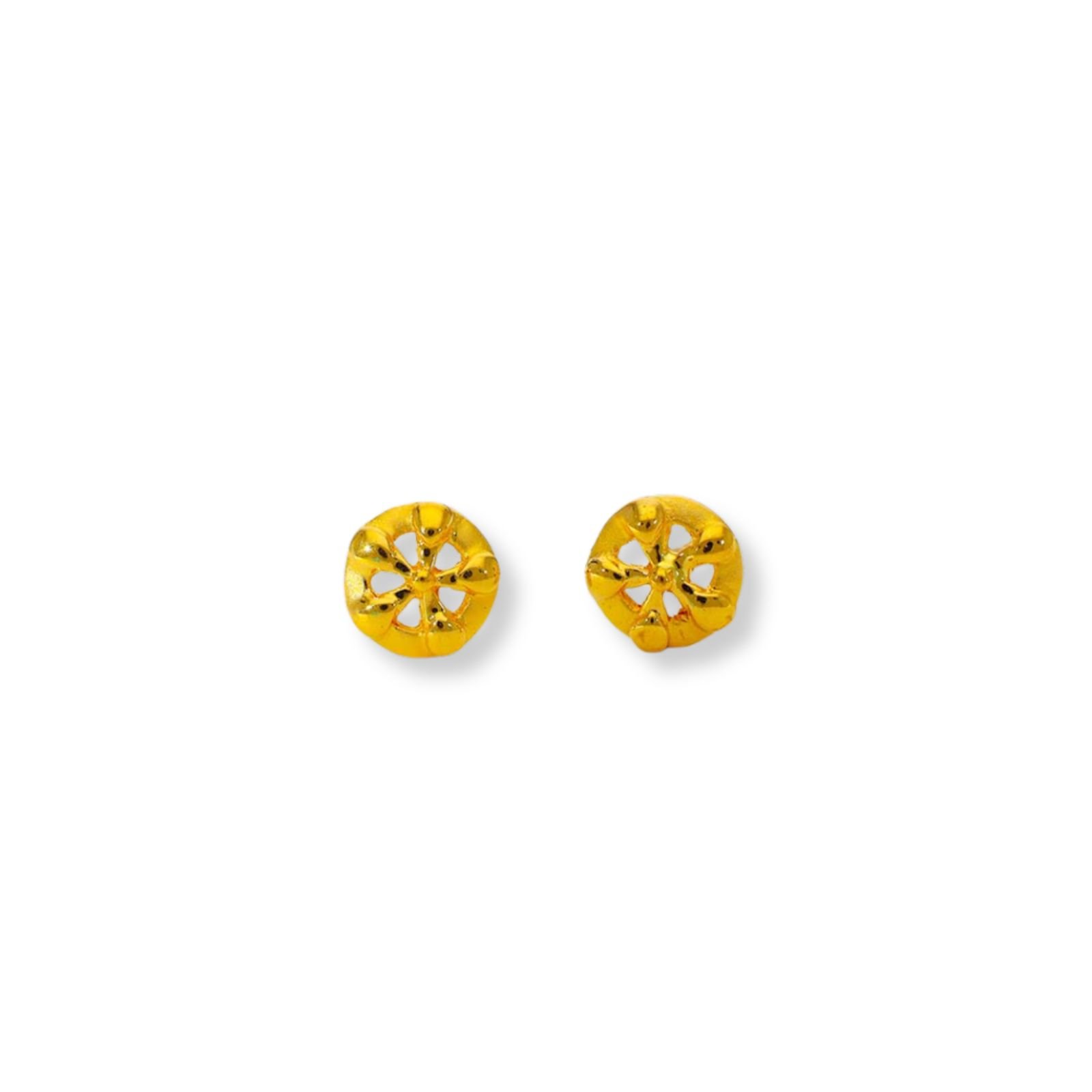 Floral Glow Gold Ladies Earrings