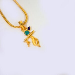 Divine Bansuri Gold Pendant