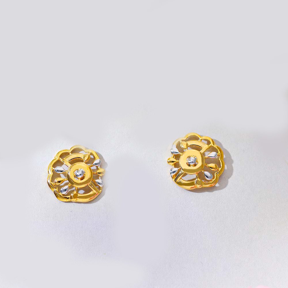 Golden Blossom Gold Earring