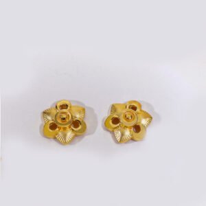 Golden Petal Gold Earring