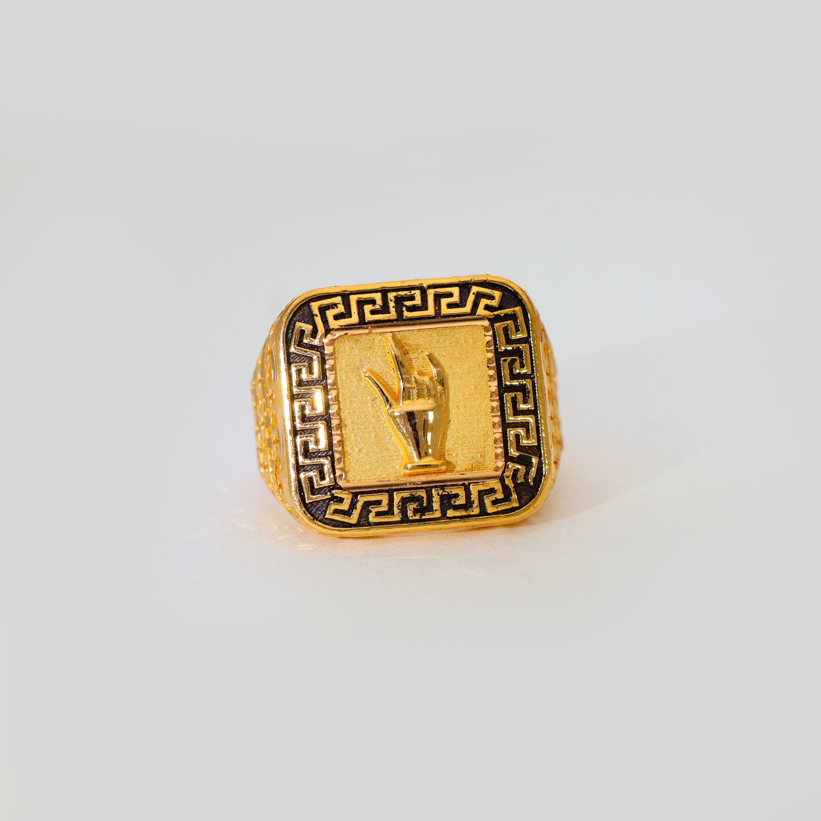 Victory Flame Gold Gents Ring - Image 3