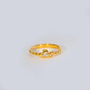 Sweet Hearts Gold Ladies Ring