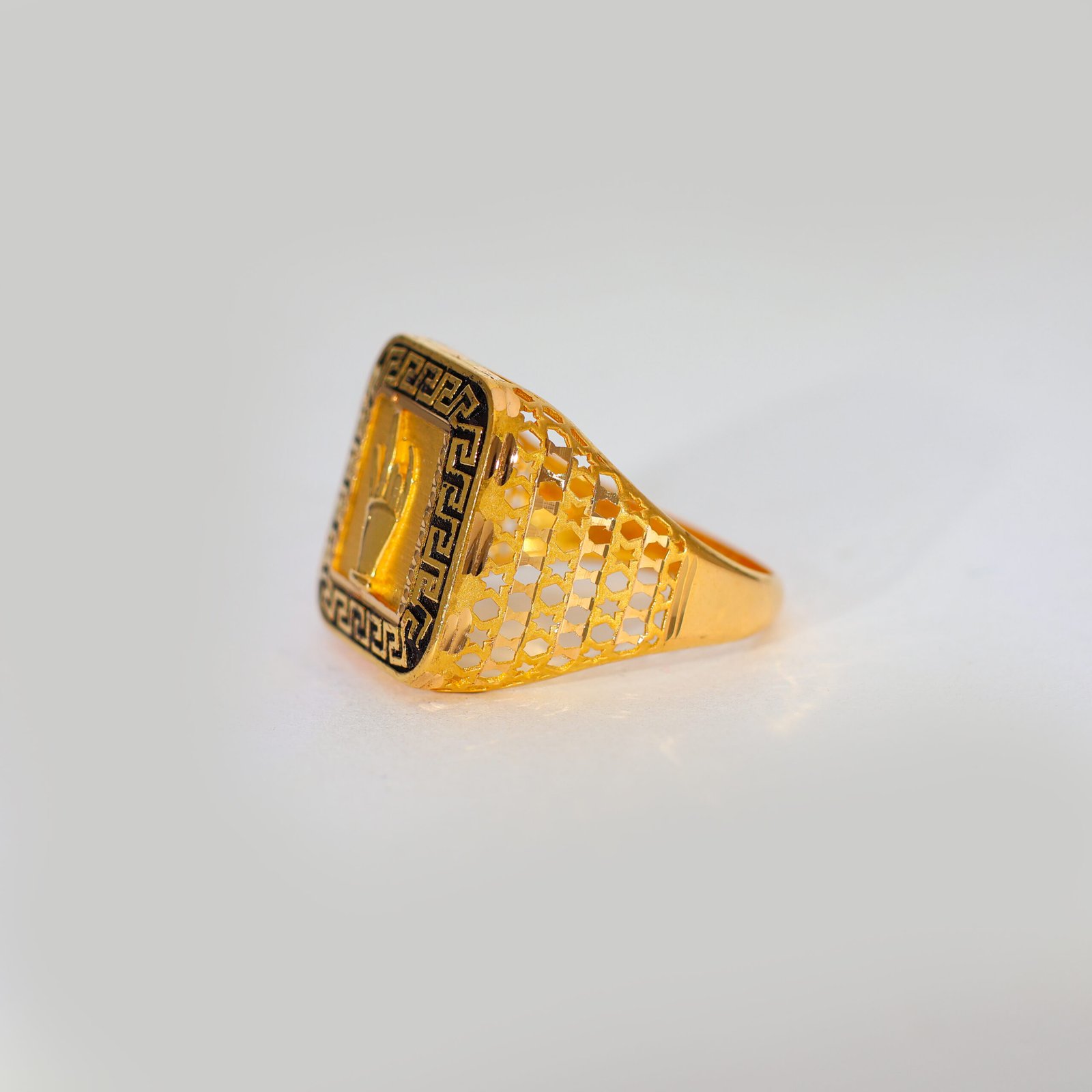 Victory Flame Gold Gents Ring - Image 4