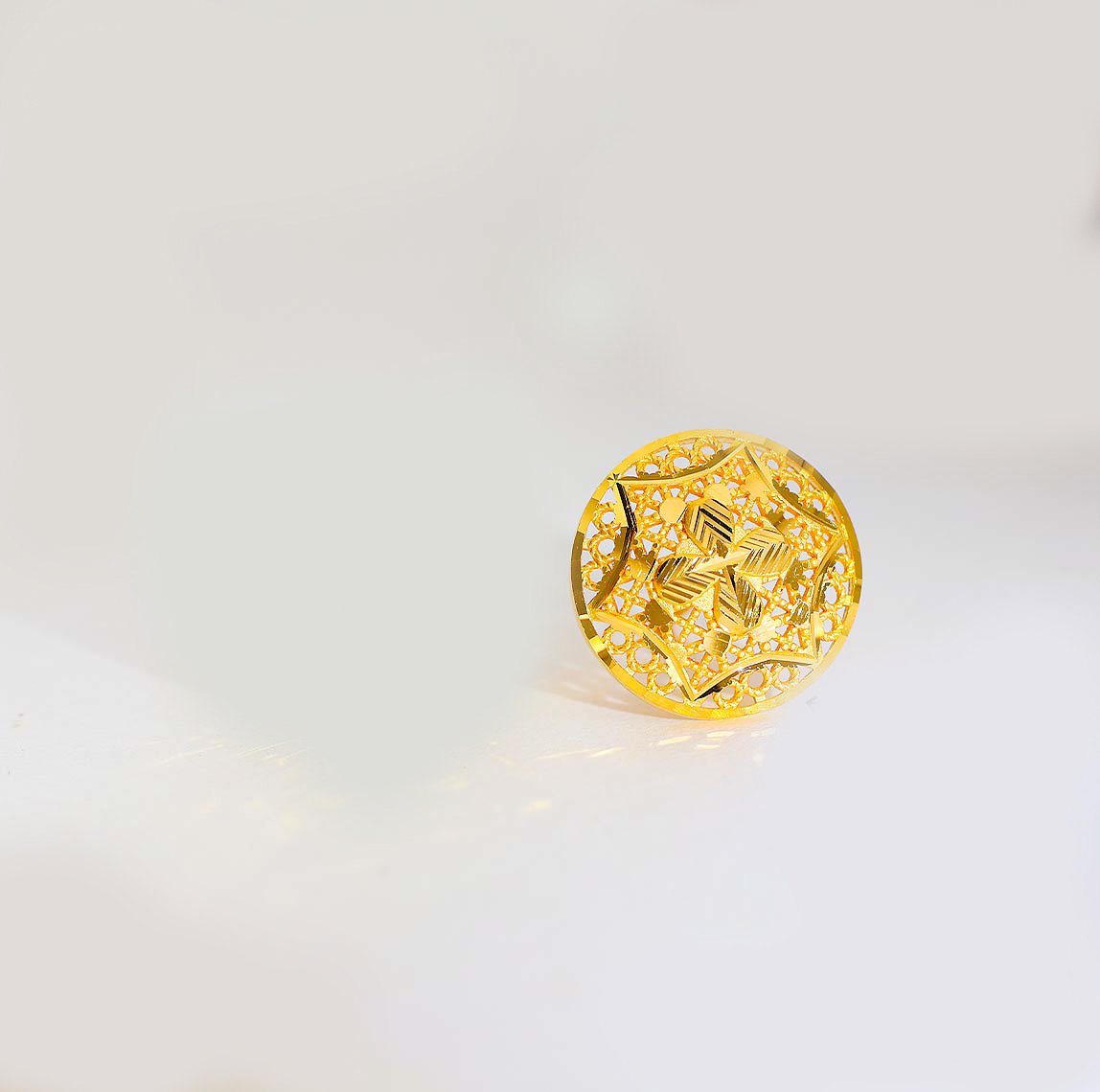 Star Bloom Gold Earrings - Image 2