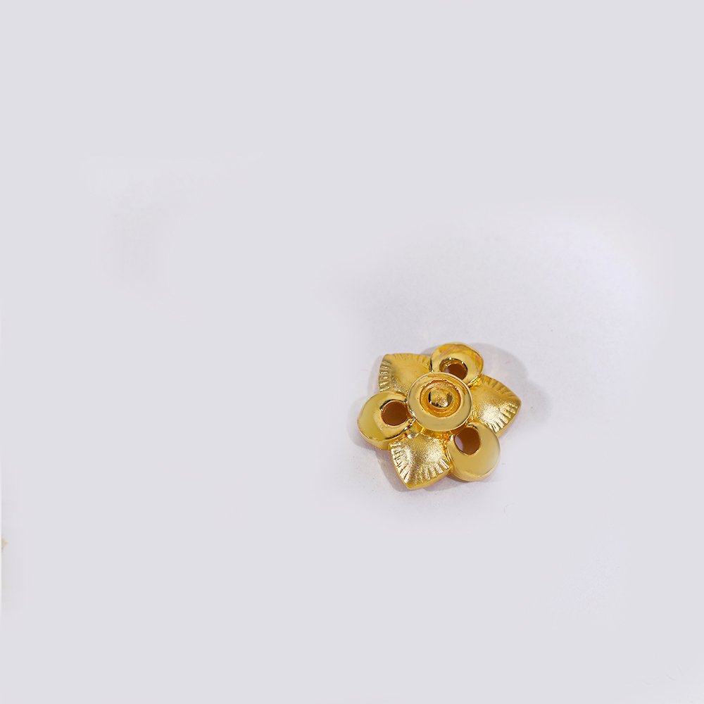 Golden Petal Gold Earring - Image 2