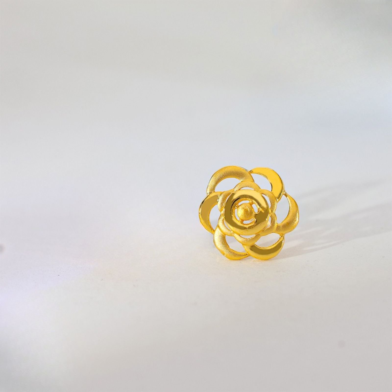 Golden Rose Gold Earrings - Image 2
