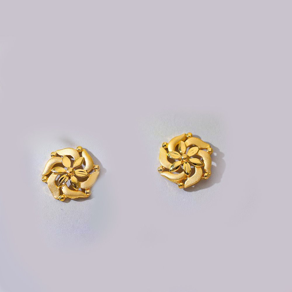 Blossom Wave Gold Earring