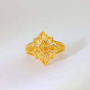 Star Bloom Gold Ladies Rings