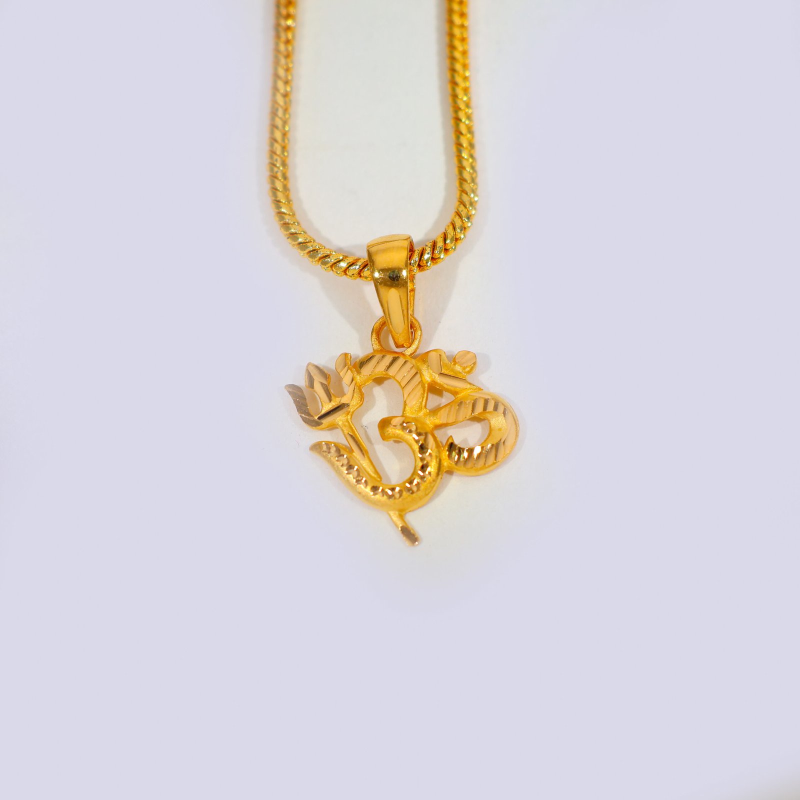 Sacred Om Gold Pendant - Image 2