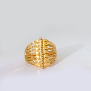 Royal Leaf Gold Ladies Ring