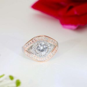 Rose Eye Diamond Cocktail Ring