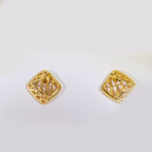 Golden Wave Gold Earring