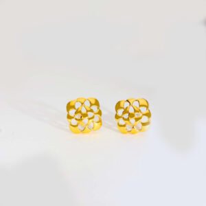 Golden Blossom Gold Earring