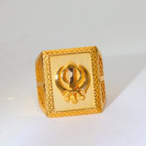 Royal Khanda Gold Gents Ring