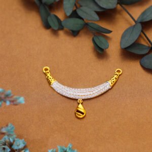 Crystal Arc Gold Ladies Pendant