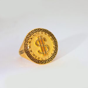 Fortune Mark Gold Gents Ring