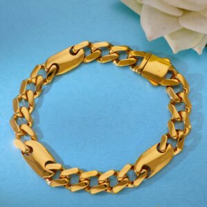 Monarch Cuban Gold Gents Bracelet