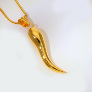Golden Horn Gold Pendant