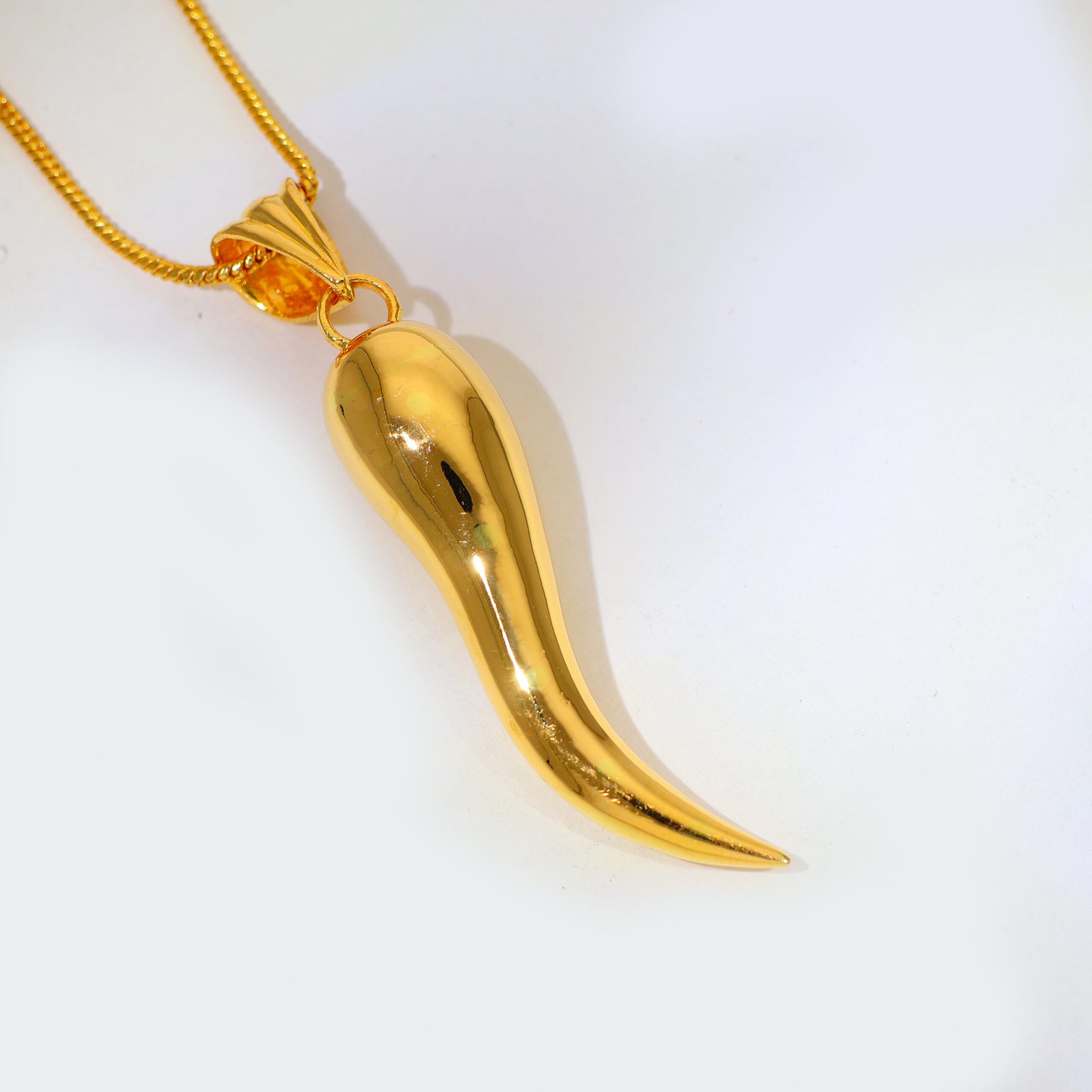 Golden Horn Gold Pendant
