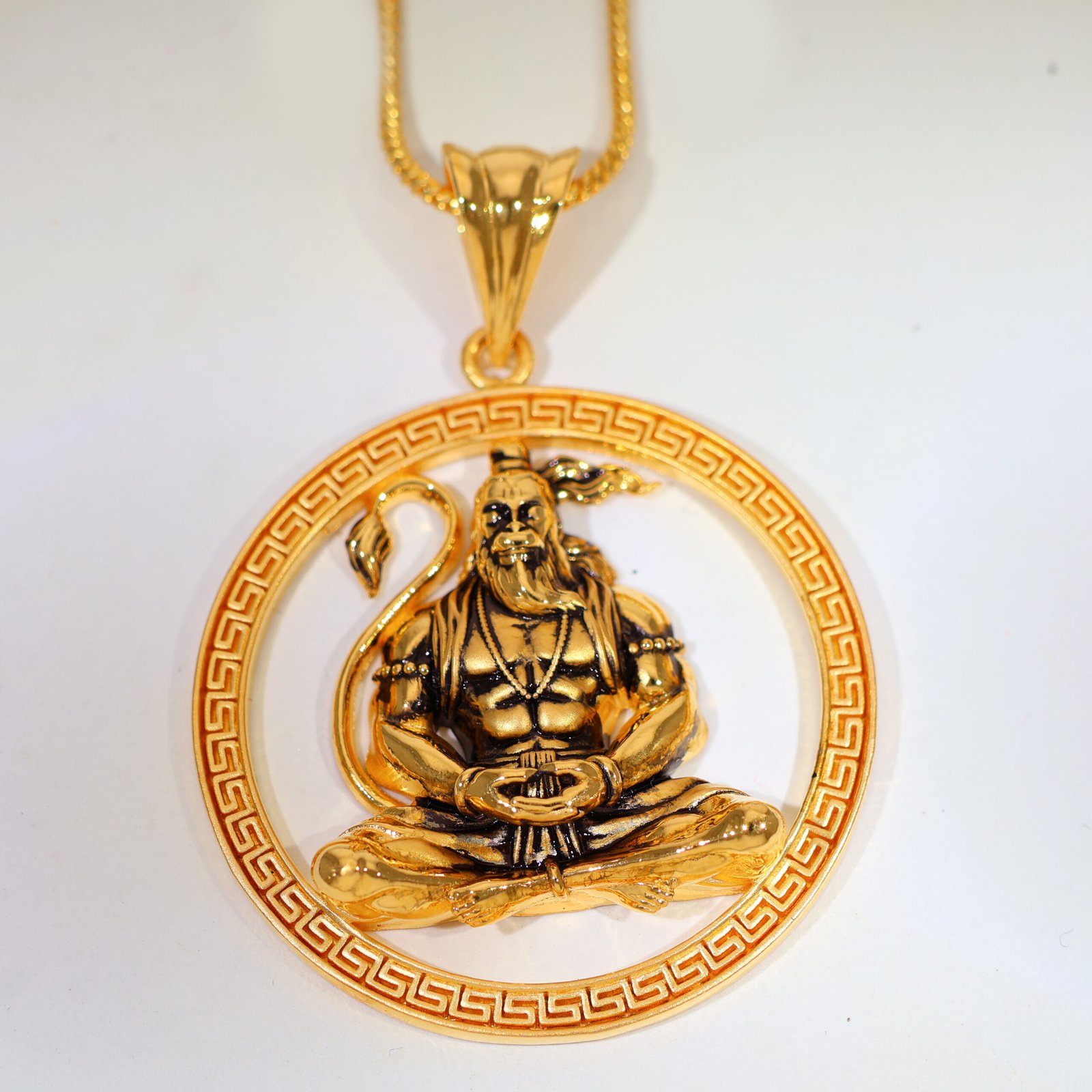 Bajrang Bali Gold Gents Pendant - Image 2
