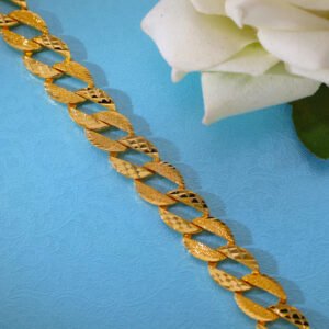 Imperial Grid Gold Gents Bracelet