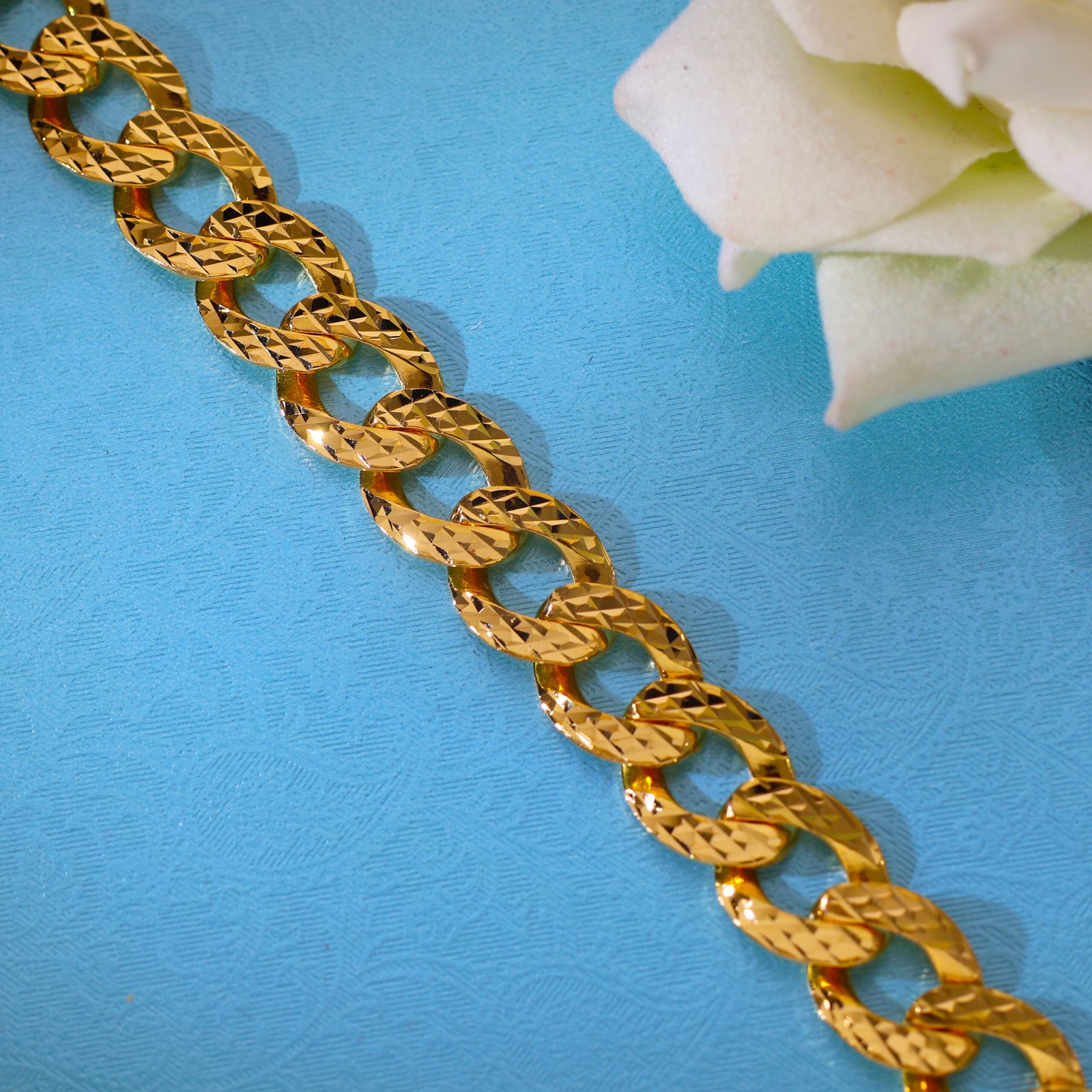 Signature Matrix Gold Gents Bracelet