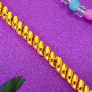 Imperial Grid Gold Bracelet