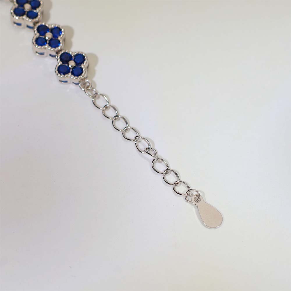 Blue Blossom Solitaire Bracelet - Image 3