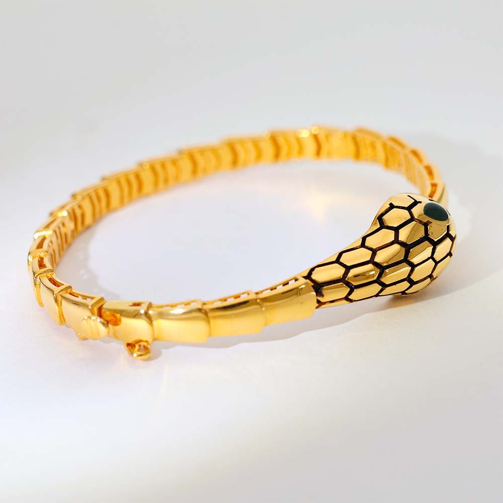 Serpentine Grace Gold Kadha - Image 3