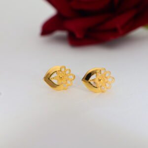 Blossom Frame Gold Earrings