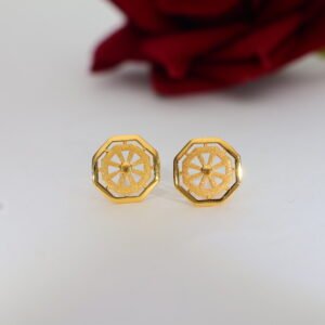 Petal Charm Gold Earrings