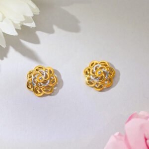 Blossom Bloom Gold Stud Earrings