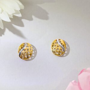 Eternal Blossom Gold Stud Earrings