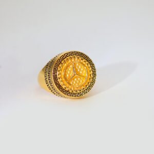 Star Drive Gold Gents Ring