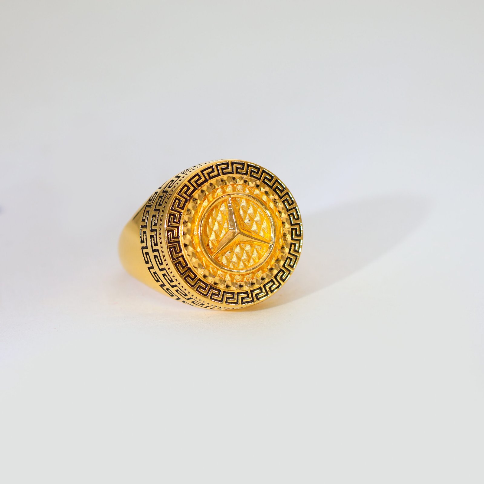 Star Drive Gold Gents Ring