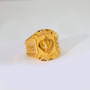 Khanda Heritage Gold Gents Ring