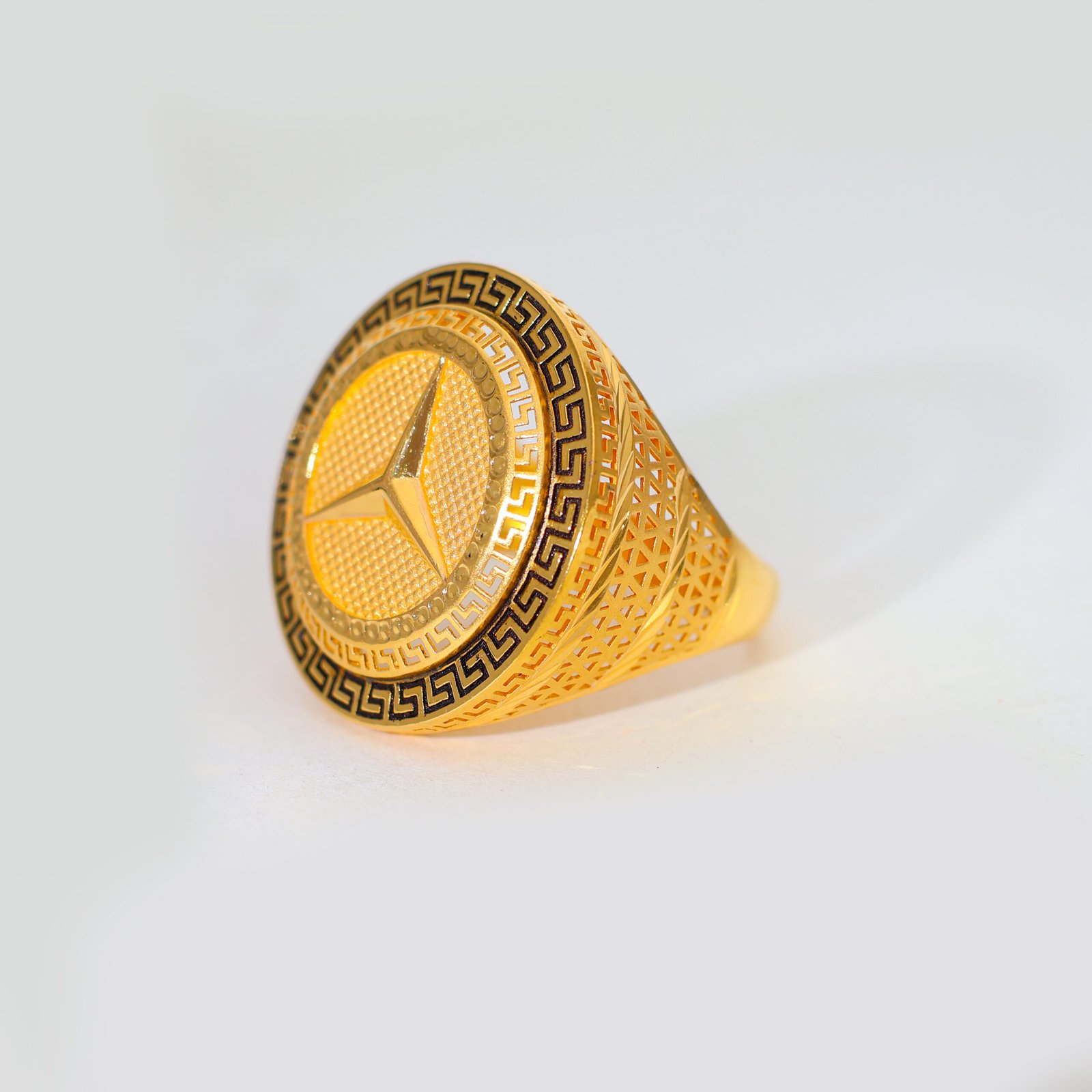 Imperial Drive Gold Gents Ring - Image 4