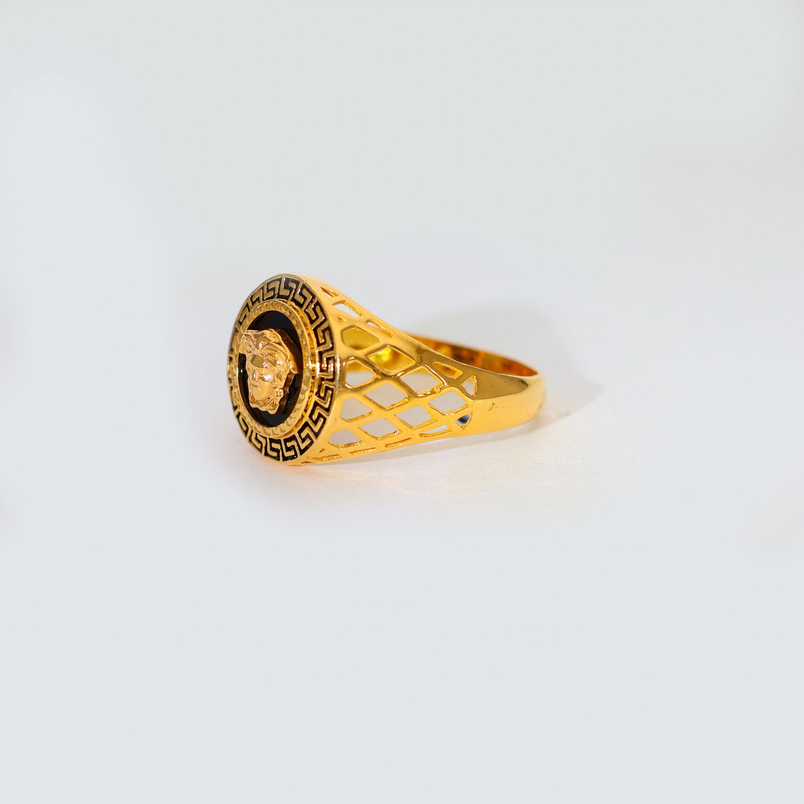 Greek Glory Gold Gents Ring - Image 4