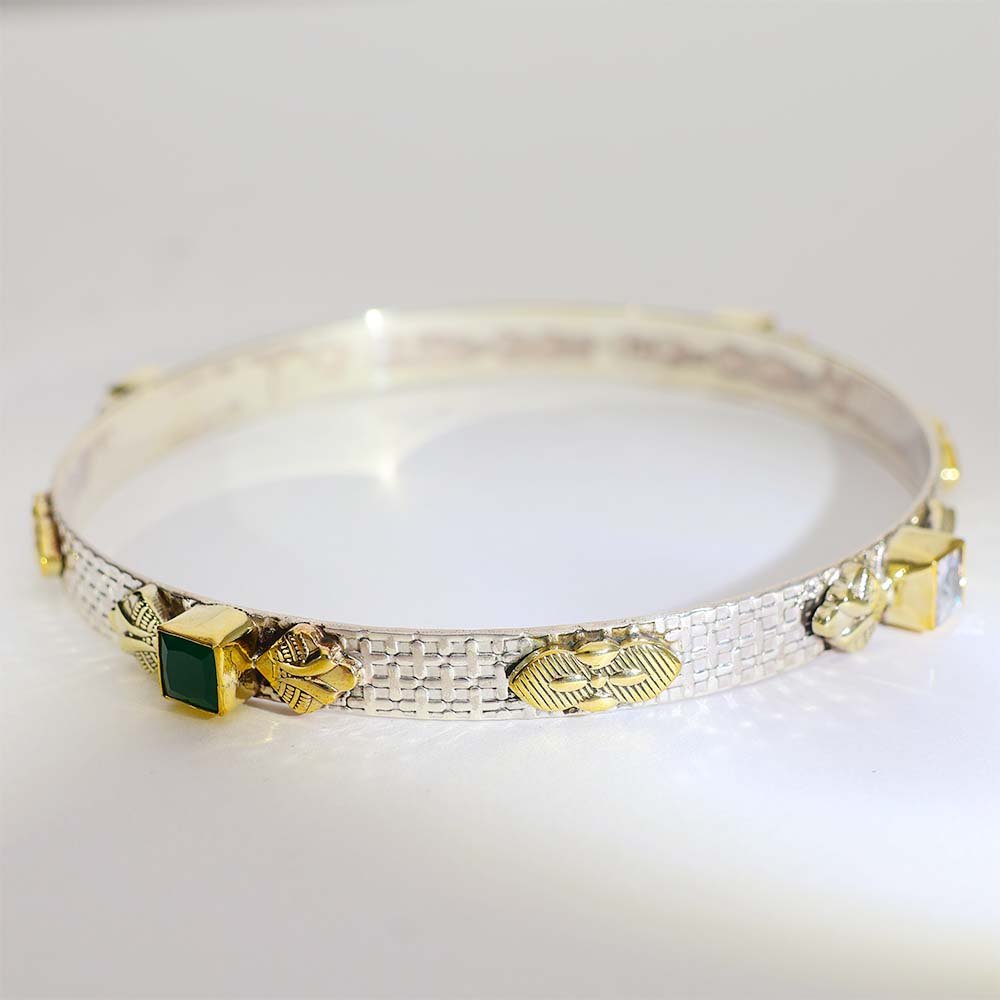 Royal Bloom Silver Bangles - Image 5