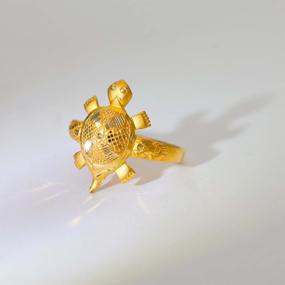 Golden Turtle Grace Ladies Ring - Image 3