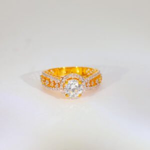 Royal Baguette Gold Ladies Stone Ring