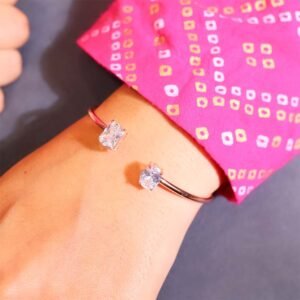 Two Shape Sparkle Ladies Kada